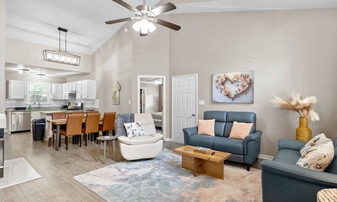 Wake Forest House | Infinity Board Game Table | Pet Friendly | Fire-Pit