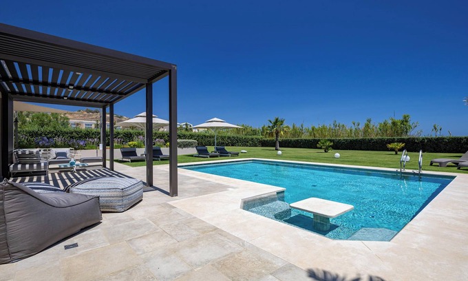 Katochori Villa | Iniada Villa II- A few meters away from sandy beach