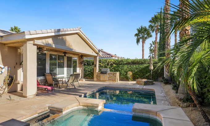 La Quinta House | Inviting Home w/ a Private Pool, Pool Spa, Gas Grill, & Firepit - 3BR - #4040