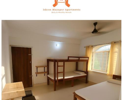 Krishnagar-II Apartment | ISKCON Mayapur Apartments - Daily & Monthly Rentals- PRIME LOCATION - SERVICED Apartment, 5 MIN to MAIN ISKCON TEMPLE