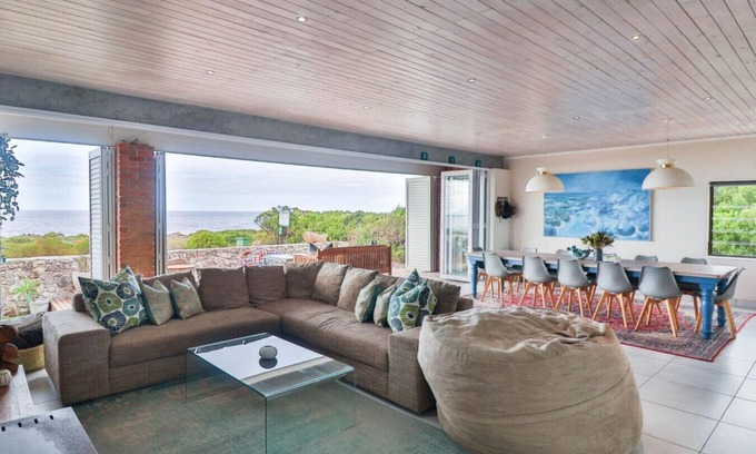 Kleinmond House | Lady Serenity | Unwind in the hot tub |Ocean and mountain views