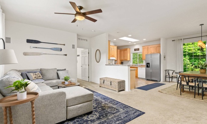 Pacific City House | Lake House With Private Sandy Beach, Pet Friendly, Fishing, Hot Tub, BBQ, Fire-Pit, 1 Mile to Ocean