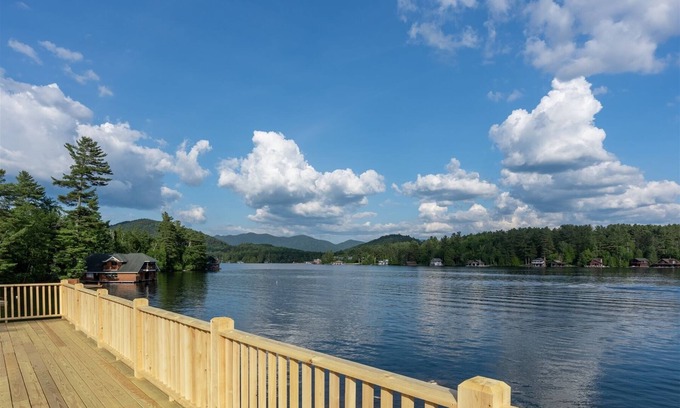Lake Placid House | Lake Placid Waterfront Estate | Indoor Pool, A/C, Boathouse & More