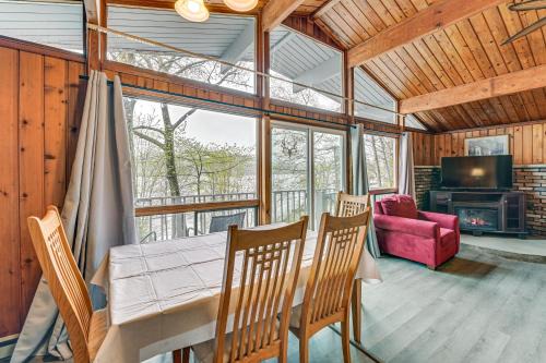 Hadley House | Lake-View Cabin with Furnished Deck in Hadley!