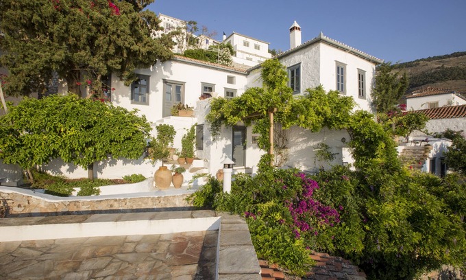 Hydra House | Large traditional villa 30 meters from the sea. Stunning sea and sunset views.