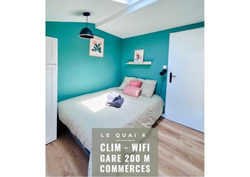 Agen Apartment | LE QUAI 6 - Studio neuf CALME LUMINEUX - CLIM - WiFi - Gare à 200m