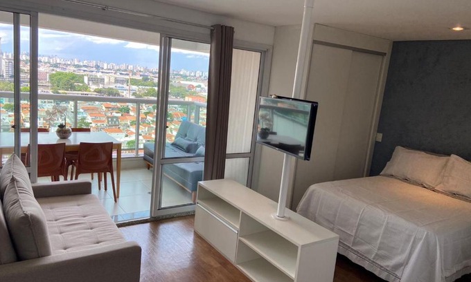 Jardim Aeroporto Apartment | Loft com vista panorâmica para o aeroporto