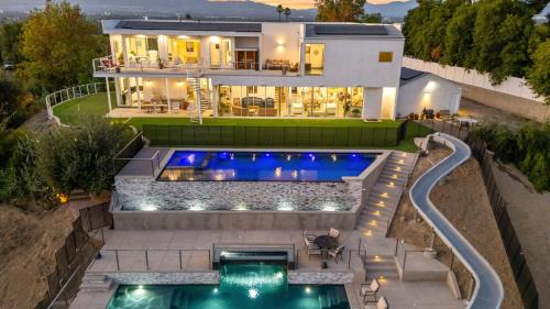 Woodland Hills Villa | Luxe LA Escape w Pool Views Game Room Alta Vista Estate by AvantStay