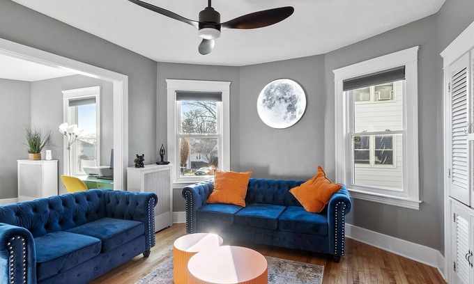 Worcester Apartment | Luxurious 2 BD next to UMass sleep up to 8 with Gym