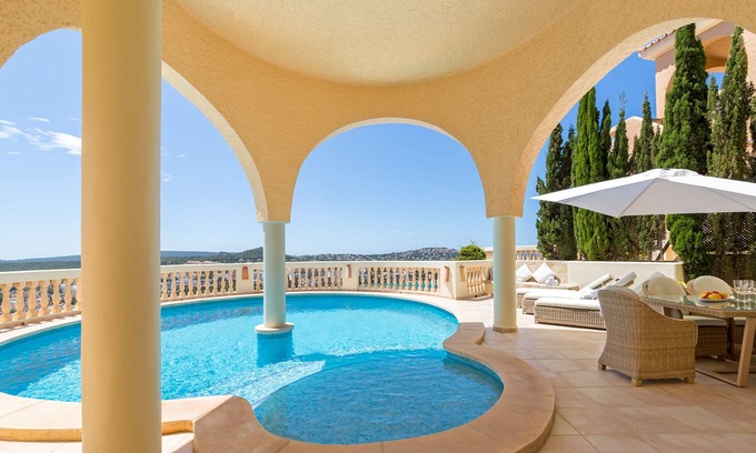 Ses Rotes Velles House | Luxurious holiday home in Santa Ponca with pool and fantastic sea views