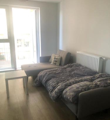 Royal Docks House | Luxury Double Room featuring comfortable sofa bed to sleep on, private balcony, and exclusive access to rooftop and garden in welcoming shared flat with host