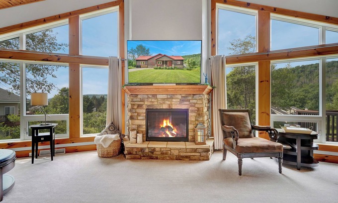 Ellicottville Ski Chalet | Luxury Ellicottville Chalet, w/Sauna, 8' ft hot tub, breathtaking slopeside view