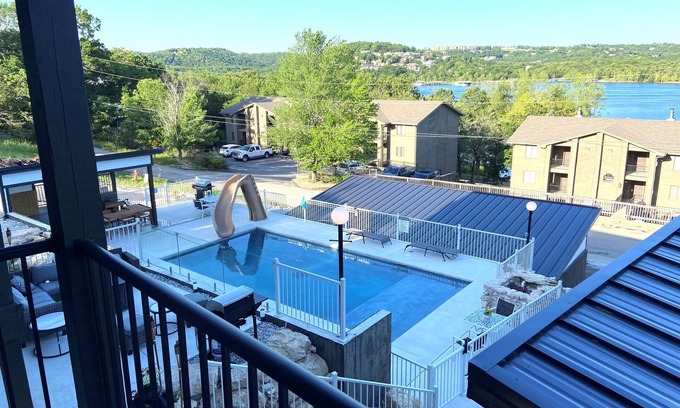 Indian Point Villa | Luxury Lake Life: Heated Pool, Hot Tub, Game Room, Stunning Lake Views!