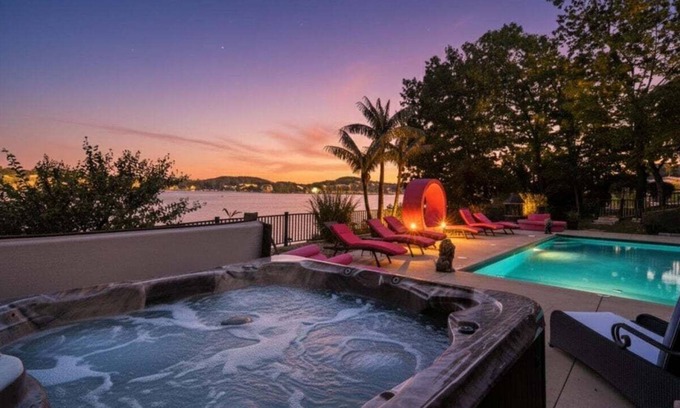 Osage Beach House | Luxury Lakefront Escape w/Heated Pool, Hot Tub & Theater