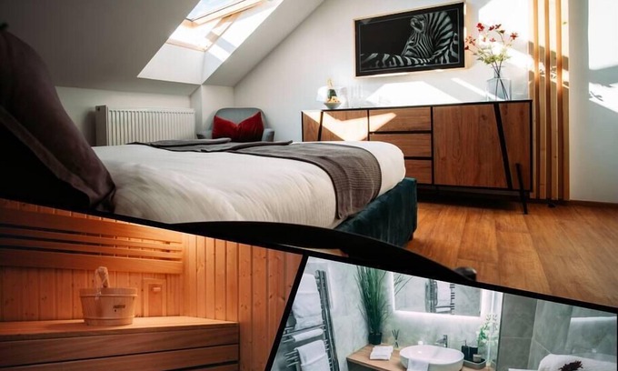 Brno-stred Apartment | ⭑ Luxury Oasis, Sauna, AC & Free Parking