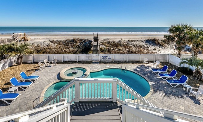 Long Bay Estates House | Luxury Oceanfront Home with Private Pool & Hot Tub - by Luxury Beach Rentals!