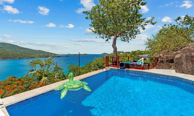 Peterborg Villa | Magens Bay - dining - POOL - Incredible views
