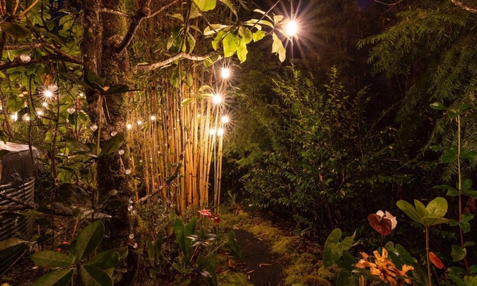 Royal Hawaiian Estates Cabin | Manini Hale: 5 Min to Volcano, Cozy A-Frame Cabin W/HOT TUB and INFRARED SAUNA