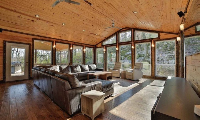 Lookout Valley Neighborhood Association Ski Chalet | Massive Vacation Home with Pool & Swim Spa