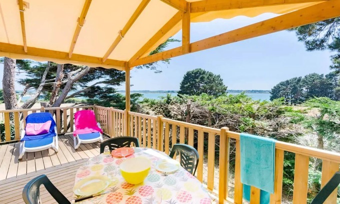 Asserac House | Mobil-home Premium Sea View 3 Rooms 4 People + TV