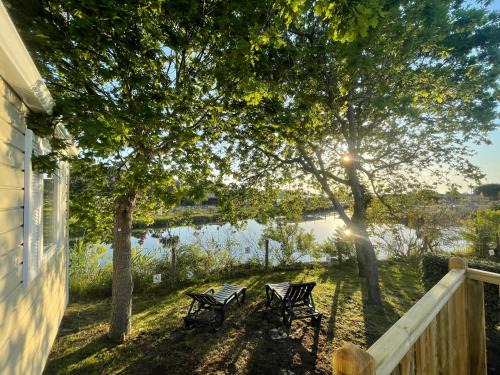 Lege-Cap-Ferret Other | Mobil home XXL - Bord LAC - CAMPING Les Viviers - Lège cap ferret