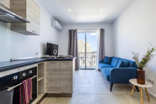 San Gwann Apartment | Modern 1 Bedroom for family with sofa bed - By Solea
