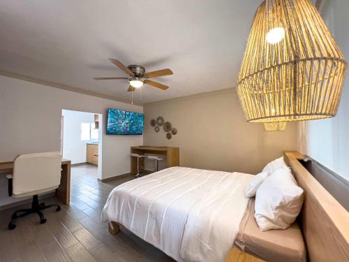 La Cruz Apartment | Modern Apartment with Home Office in Prime Location