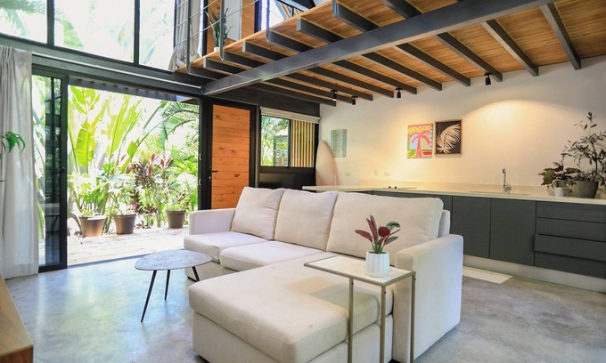 Mal Pais Apartment | Modern loft in Mal País with A/C, close to Santa Teresa with shared pool