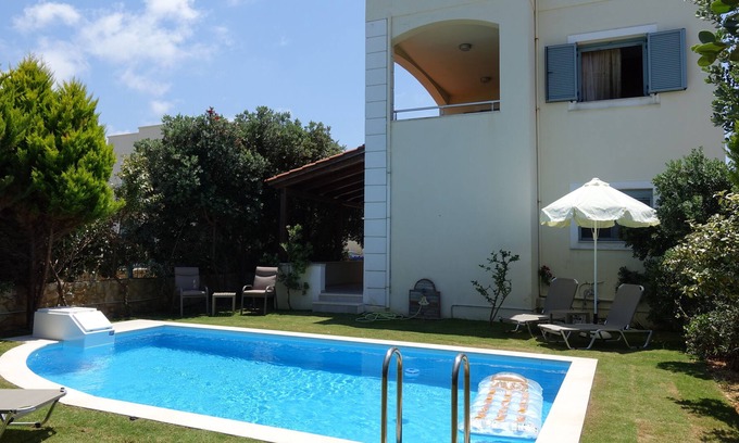 Kolymvari House | Modern Villa Maria , 3 bedrooms , private pool & near the sea