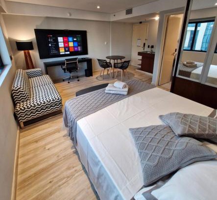 Indianopolis Apartment | Moema Av Ibirapuera quarto moderno Hotel 4 estrelas