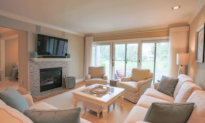 Isle of Palms House | Multiple Seating Areas & Outdoor Balconies; Access to Community Pool and Tennis & Pickleball Courts