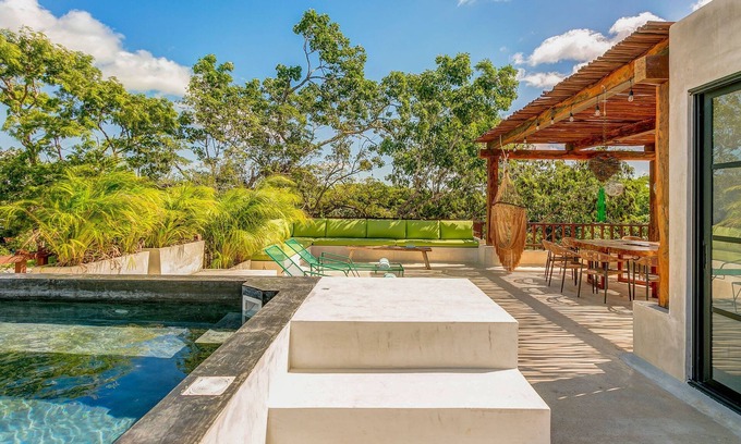 Tulum City Center Villa | Nature-Chic Villa with Rooftop and Lap Pools!