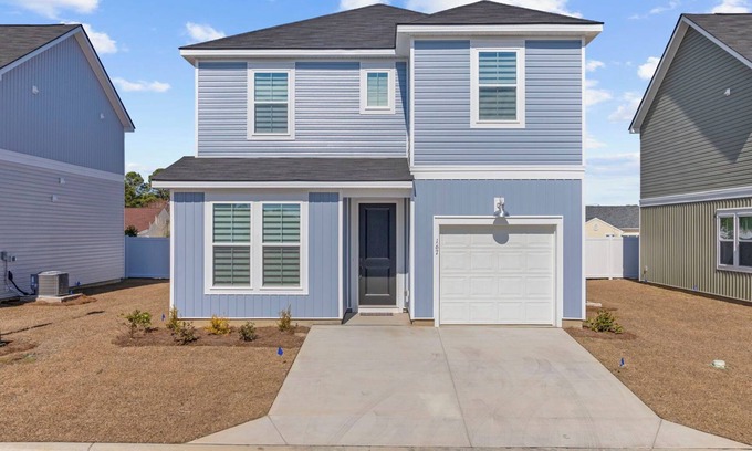 Little River House | New! 2025 Build-Family-Friendly-EV Charger-Near Golf, Beach & Shopping!
