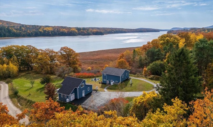 Winterport Cottage | New and Stunning Coastal Oasis - Grand Water Views, A/C, Pets, Firepit, Yard