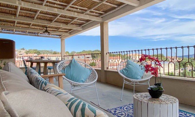 San Pantaleo Apartment | New, cool, and comfortable apartment in San Pantaleo center with parking space.