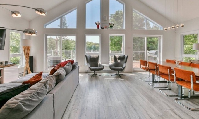 Mille-Isles Ski Chalet | New Lakefront Cottage in Morin Heights