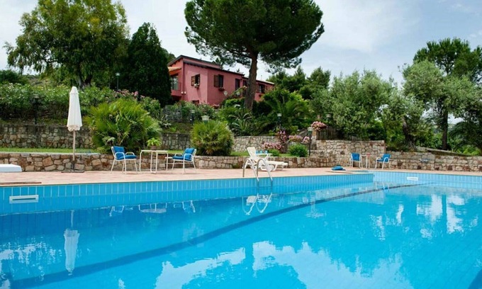 Collesano Villa | Nice apartment in villa with A/C, pool, WIFI, TV, patio and panoramic view, close to Cefalù