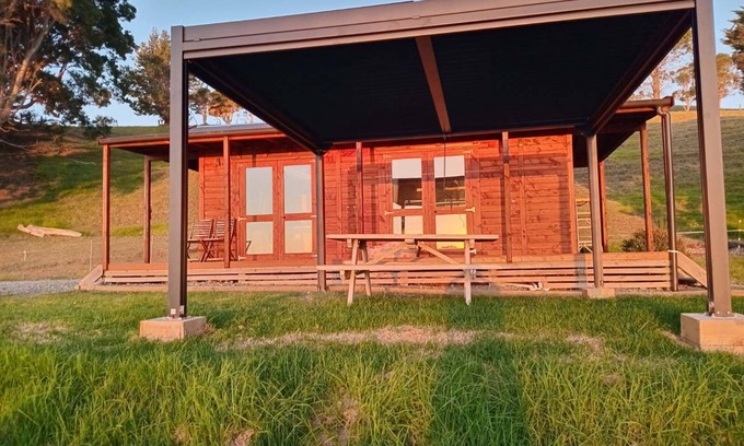 Mangonui Cabin | No other quite like it! Waterfront private cabin stay.
