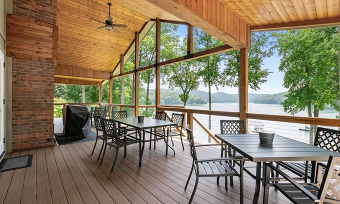 Jacksboro House | NO STEPS! Gentle Path to water with 1,800 sq. ft. 2 slip dock/4 person ATV