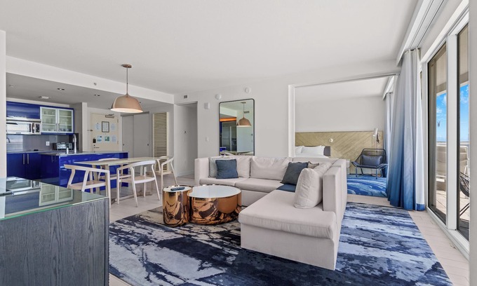 Barrier Island Condo | Ocean View 2BR | Luxury Balcony + Resort Amenities