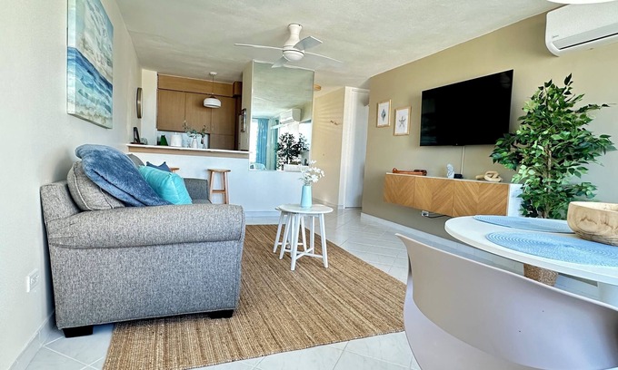 Luquillo Condo | Ocean View, El Yunque, 1 min to Beach, Workstation
