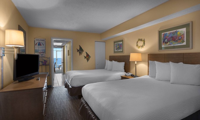 Arcadian Shores Resort | Oceanfront Double Suite w/Private Balcony + Official On-Site Rental Privileges