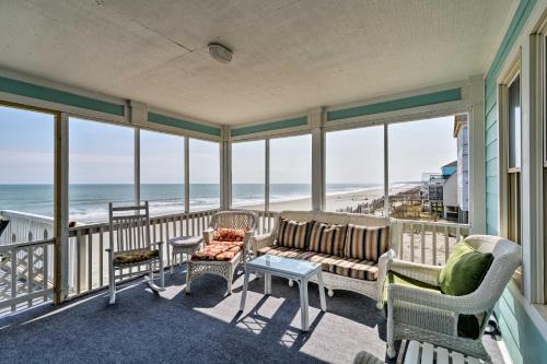 Murrells Inlet House | Oceanfront Oasis with Sundeck 12 Mi to Myrtle Beach