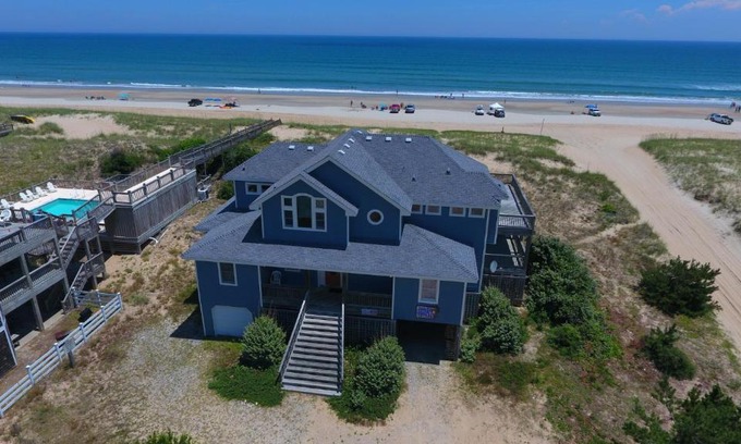 Carova Beach House | Oceanfront, Wild Horses, Ocean Views, Private Pool, 4x2251, Beauty & The Beach