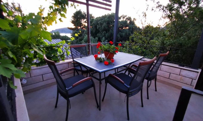 Drvenik Mali Apartment | One bedroom apartment with terrace and sea view Drvenik Mali, Drvenik (A-16787-c)
