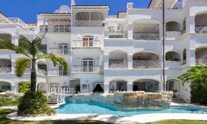 Old Trees Bay Apartment | One Old Trees | Beach Front - Located in Beautiful Saint James with Private Pool