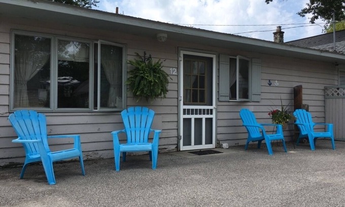 Ludington Apartment | Parkview Cottage #12- Half block from Lake Michigan Beach