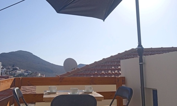 Halki House | perfect view sea from balcon.smell fresh fish of greek tavern!