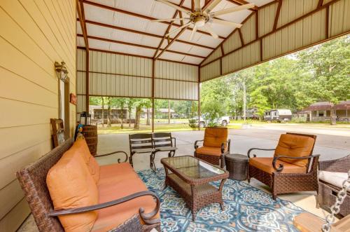 Pointblank House | Point Blank Vacation Rental with Large Patio!