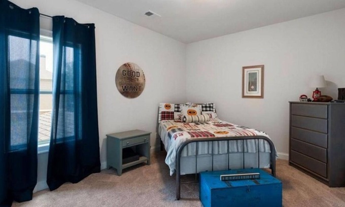 Cartersville House | Private Baseball themed Bedroom in Lg Modern Home